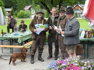Robert Solarzyk mit Caja v. Salzatal - (c) Klub Dachsbracke