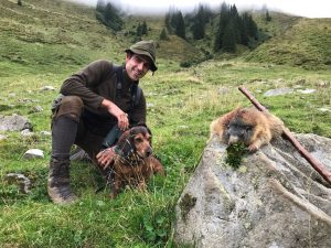 Förster Ing. Thomas Rupp mit Chira von Morthbühel - Klub Dachsbracke