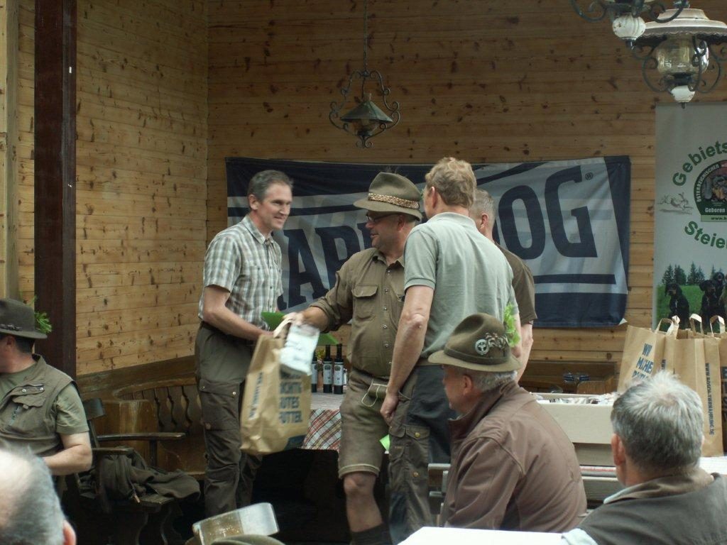 Hundeführer Alois Huber - Schweißsonderprüfung der Brackenjäger 2018