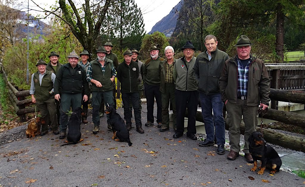 Teilnehmer der 545. Gebrauchsprüfung in Lavant/Osttirol - Klub Dachsbracke 2018