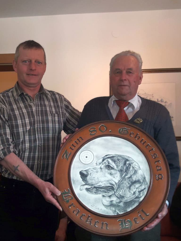 Ehrenmitglied Hannes Scharf - Der Klub Dachsbracke gratuliert zum 80. Geburtstag.