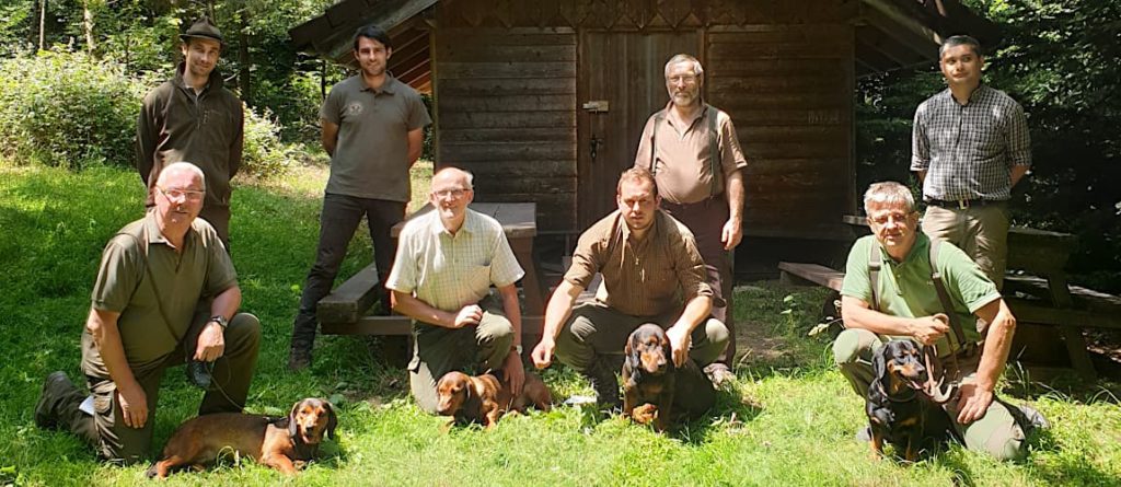 Die Teilnehmer am Übungstag Wien/Niederösterreich/Burgenland - Klub Dachsbracke 2020