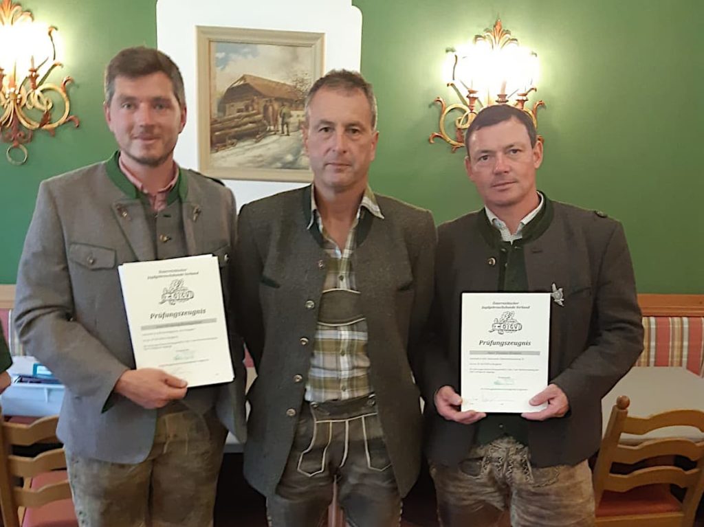 Fö. Georg Krautgartner, Ausbildungsreferent Franz Höhn, Landesleiter Stv. Thomas Winkler