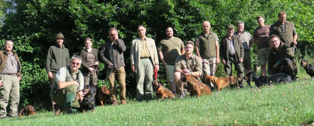 Die Teilnehmer am 2. Übungstag 2022 – Landesgruppe Wien/Niederösterreich/Burgenland – Klub Dachsbracke 2022